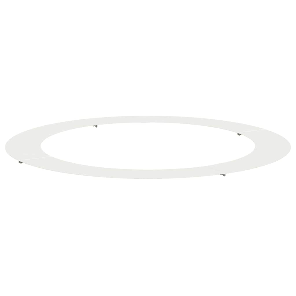 VidaXL adapté pour cerne d'arbre plat blanc ø90 120 cm acier