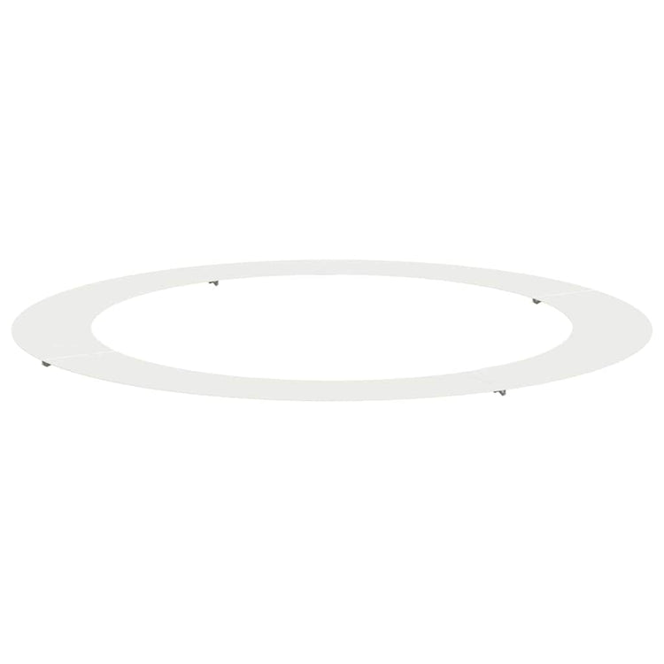 VidaXL adapté pour cerne d'arbre plat blanc ø90 120 cm acier