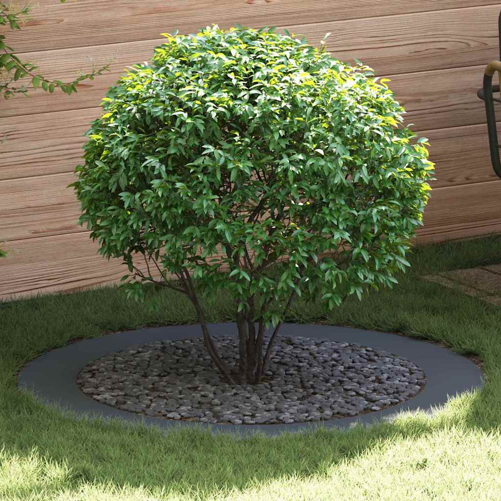 VidaXL adapté aux cernes d'arbre plats 5 pcs anthracite ø90 120 cm