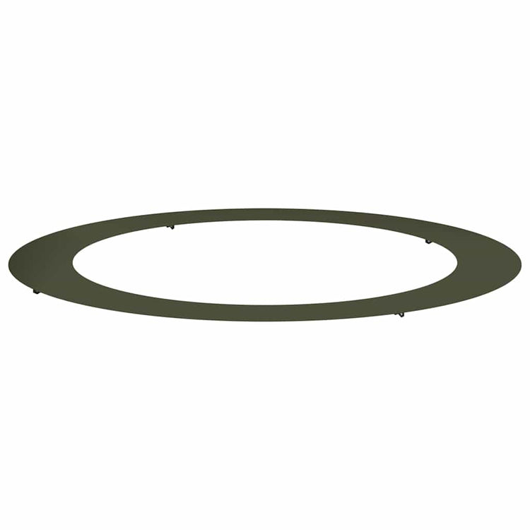 VidaXL adapté pour cerne d'arbre plat vert olive ø90 120 cm acier