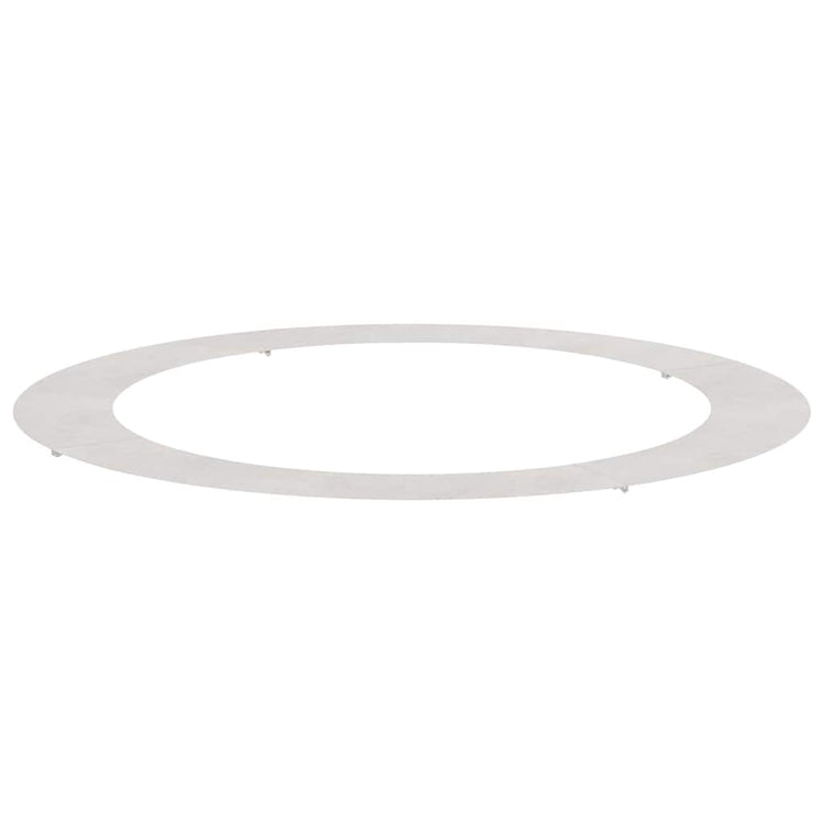 VidaXL adapté pour anneau d'arbre plat argent ø90 120 cm acier inoxydable