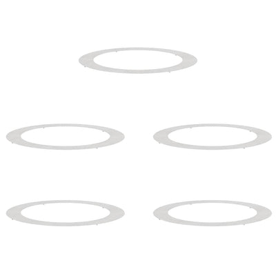 VidaXL adapté aux cernes d'arbre plats 5 pcs argent ø90 120 cm