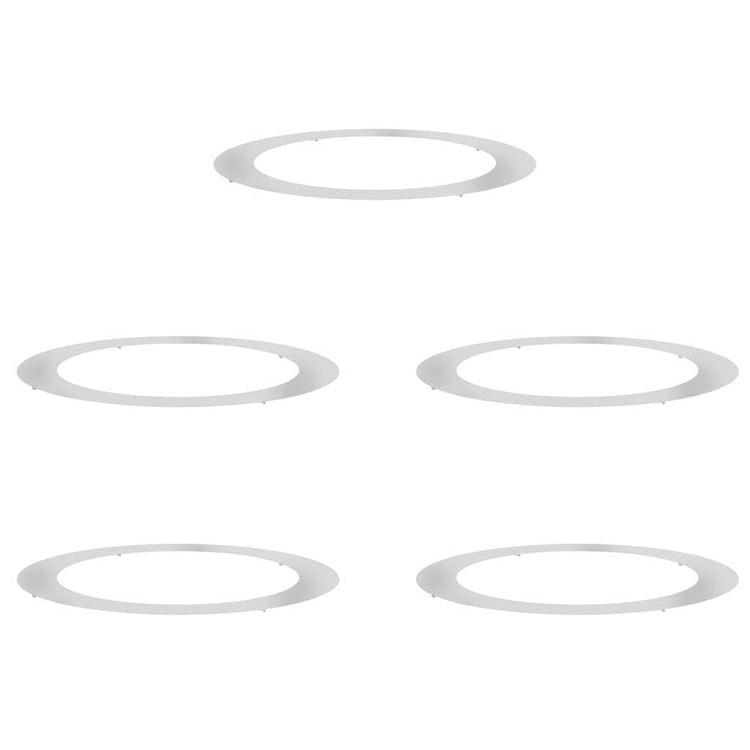 VidaXL adapté aux cernes d'arbre plats 5 pcs argent ø90 120 cm