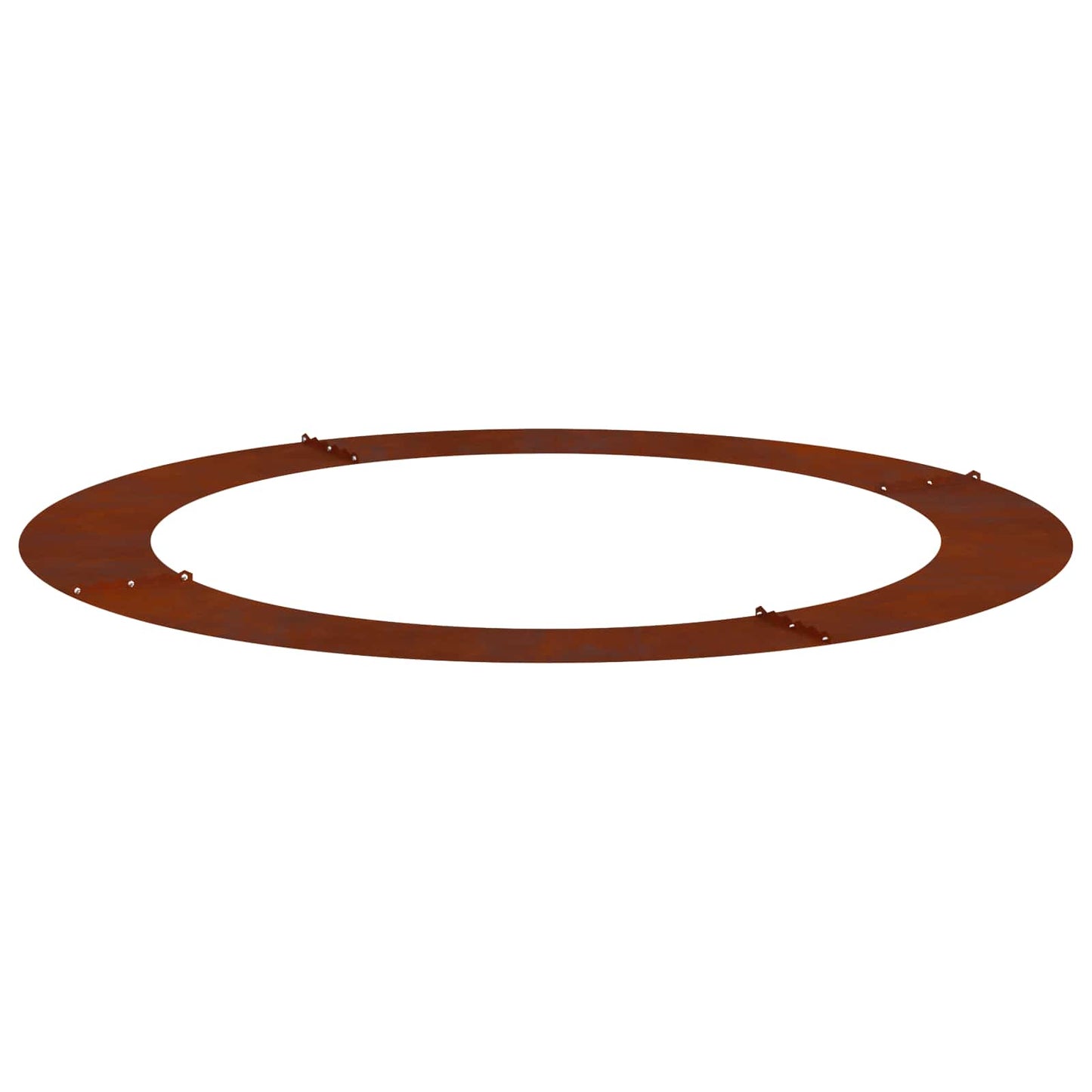 Vidaxxl adapté pour cerne d'arbre plat marron ø90 120 cm acier corten