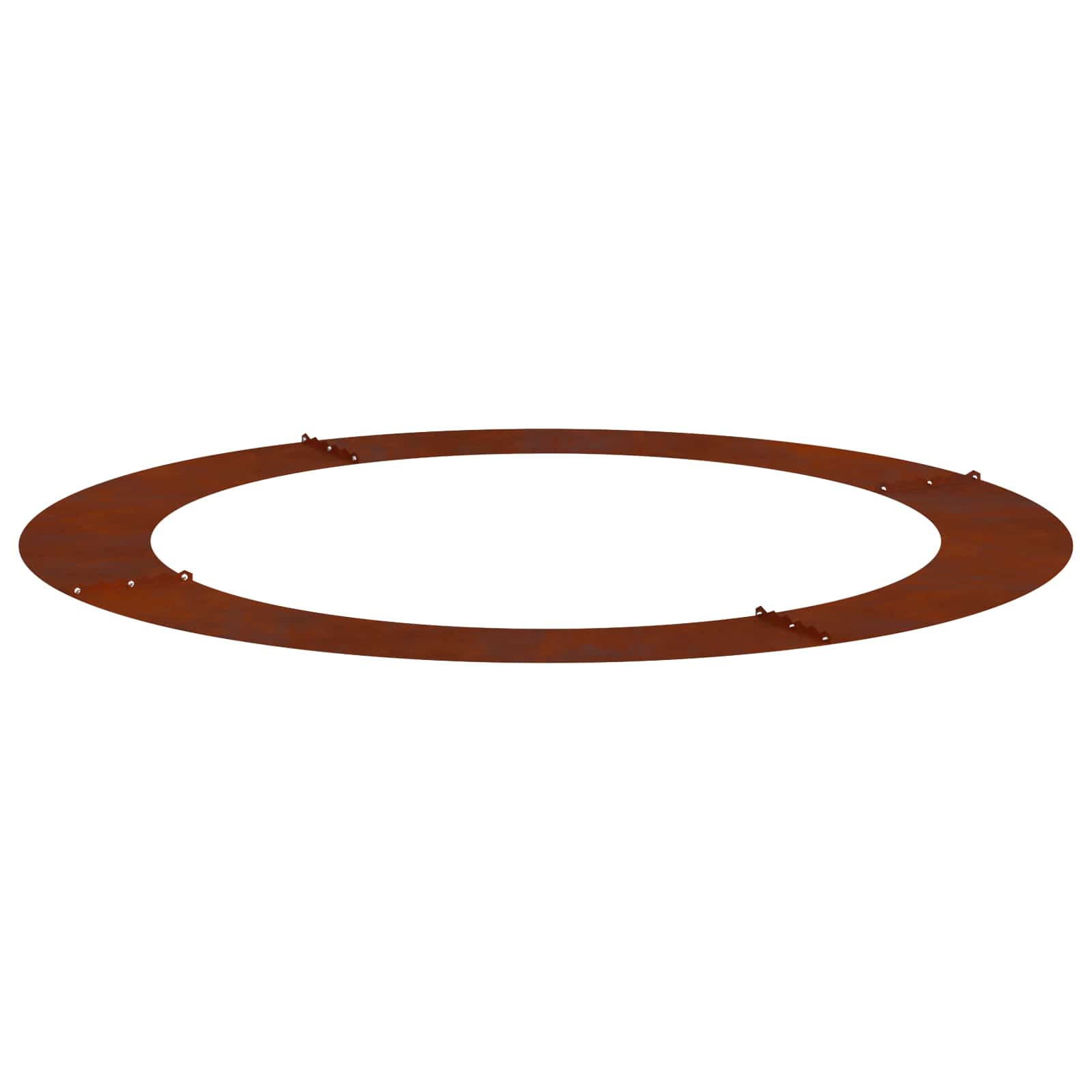 Vidaxxl adapté pour cerne d'arbre plat marron ø90 120 cm acier corten