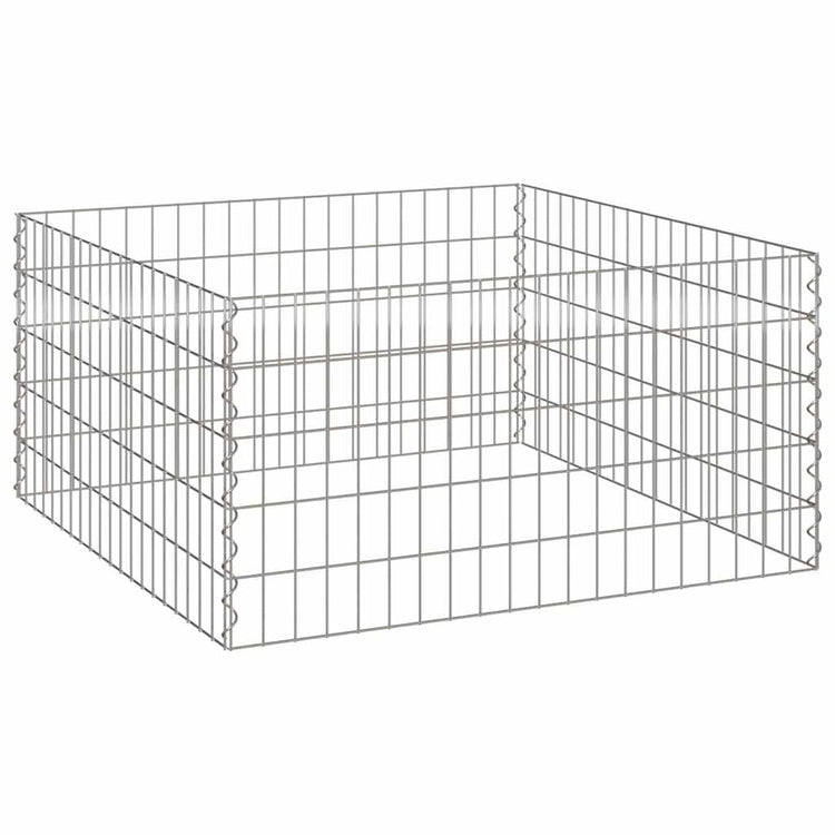 Vidaxx composteur carré 100 x 100 x 50 cm en fer