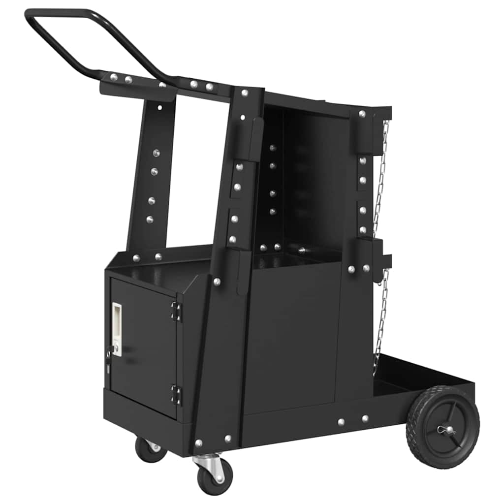 Vidaxx chariot de soudage noir 91 x 47 x 96 cm acier