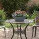 Vidaxl pot de fleur de jardin anthracite 35 x 35 x 15 cm acier laminé à froid