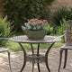 Vidaxl pot de fleur de jardin vert olive 35 x 35 x 15 cm acier laminé à froid