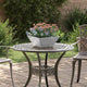 VidaXL pot de fleur de jardin 5 pcs argent 35 x 35 x 15 cm acier inoxydable