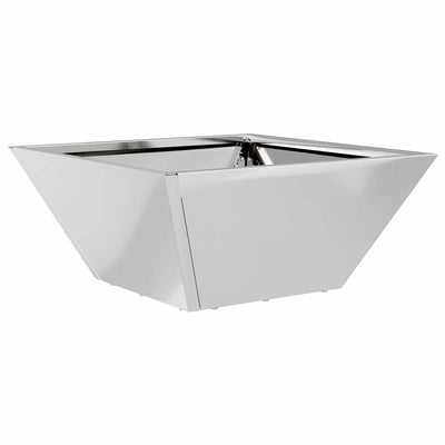 Vidaxl pot de fleur de jardin argent 35 x 35 x 15 cm acier galvanisé