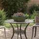 Vidaxl pot de fleur de jardin vert olive 40 x 40 x 15 cm acier laminé à froid
