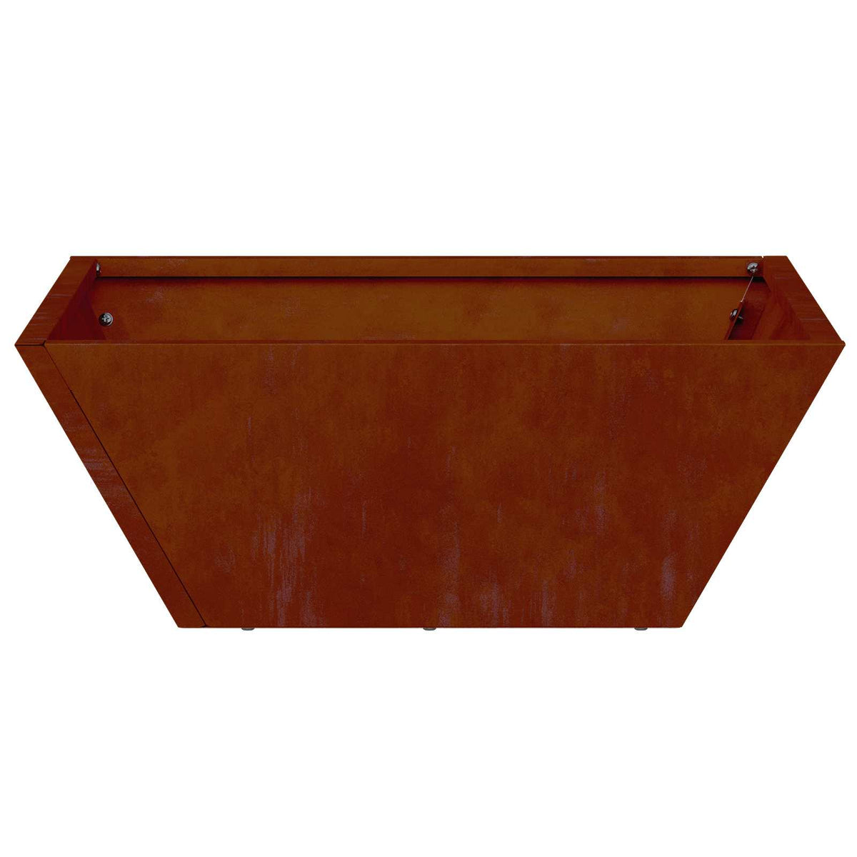 Vidaxl pot de fleur de jardin rouillé 40 x 40 x 15 cm acier corten