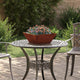 Vidaxl pot de fleur de jardin 5 pcs rouillé 40 x 40 x 15 cm acier corten