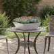 VidaXL pot de fleur de jardin argent 50 x 50 x 15 cm acier inoxydable