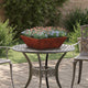 Vidaxl pot de fleur de jardin rouillé 50 x 50 x 15 cm acier corten