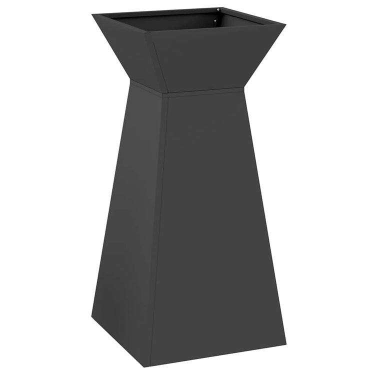 Jardinière pilier Vidaxx noir 35 x 35 x 73 cm