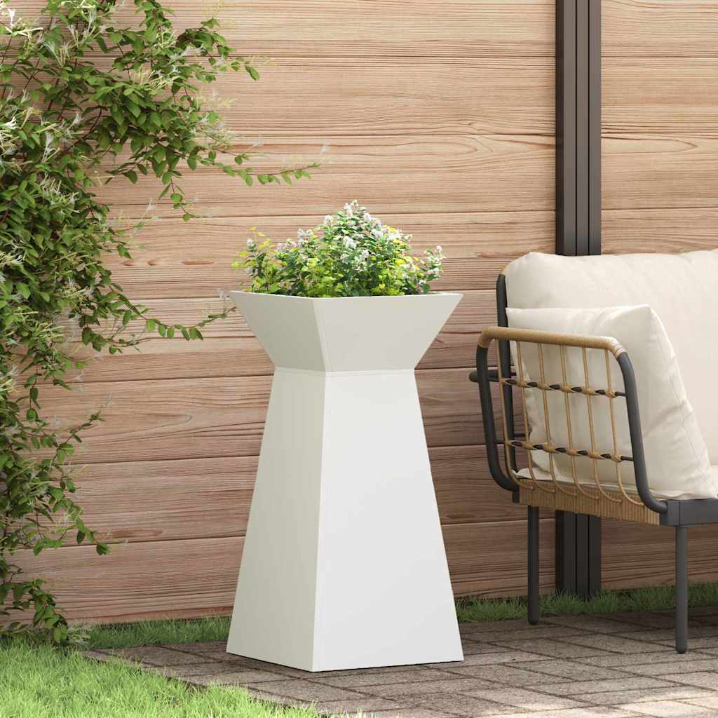 VidaXL jardinière pilier 2 pcs blanc 35 x 35 x 73 cm