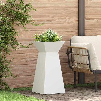 VidaXL jardinière pilier 2 pcs blanc 35 x 35 x 73 cm