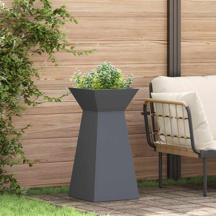 Jardinière pilier Vidaxx anthracite 35 x 35 x 73 cm