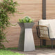 VidaXL jardinière pilier argent 35 x 35 x 73 cm acier inoxydable
