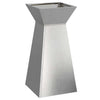VidaXL jardinière pilier argent 35 x 35 x 73 cm acier inoxydable