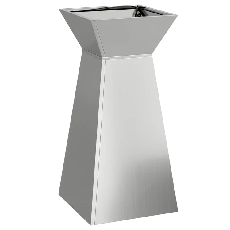 Jardinière pilier VidaXL argent 35 x 35 x 73 cm