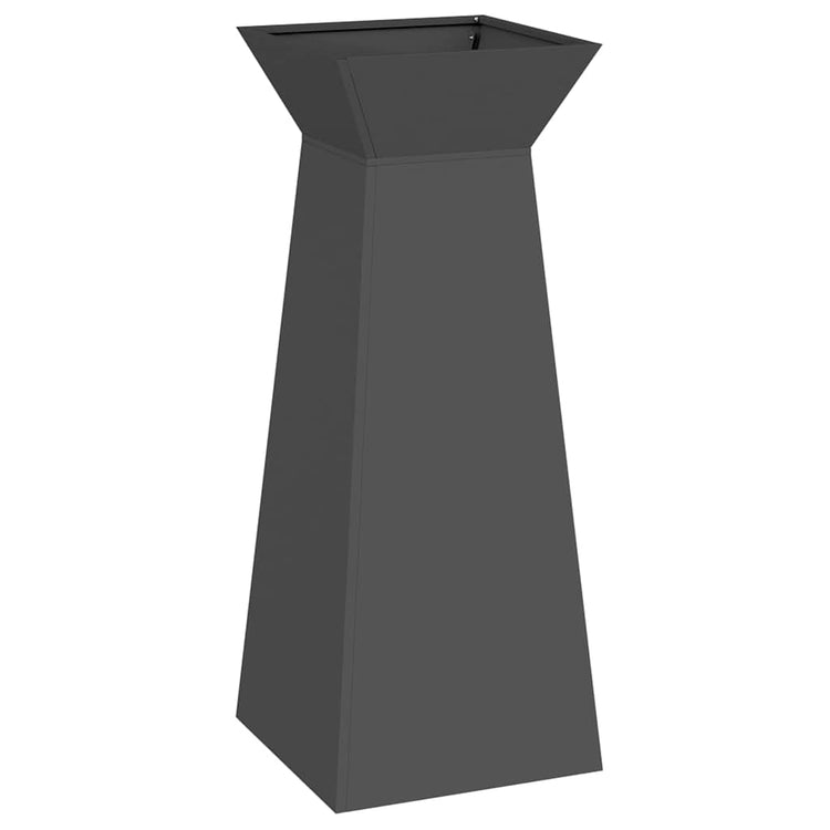 Jardinière pilier Vidaxx noir 40 x 40 x 100 cm