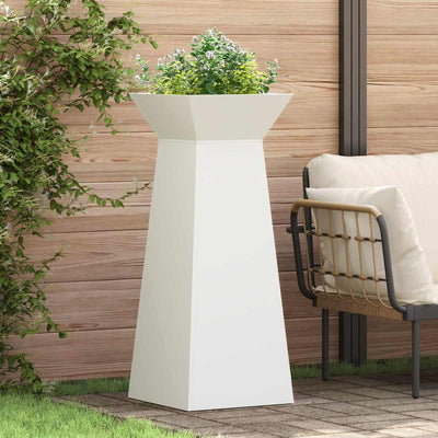 Jardinière pilier VidaXL blanc 40 x 40 x 100 cm