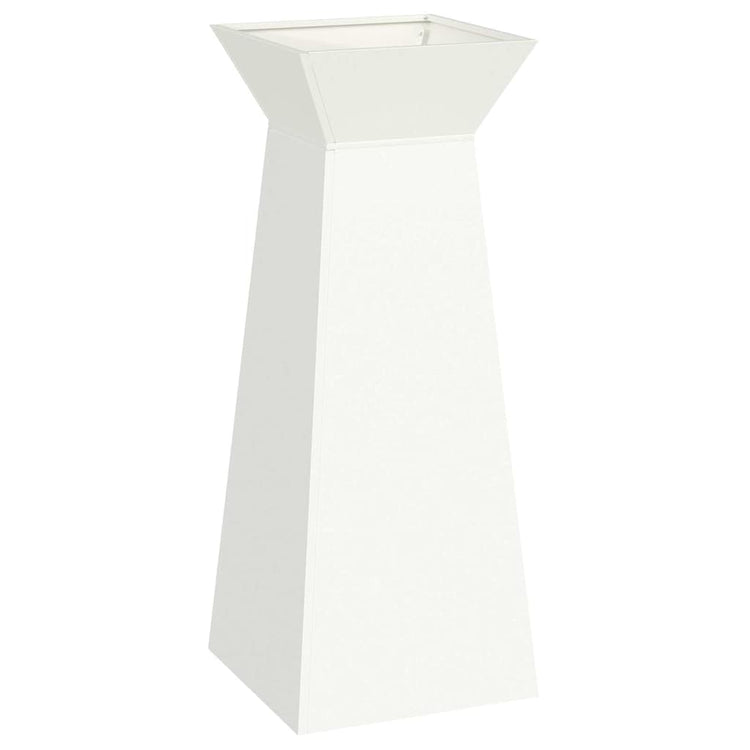 Jardinière pilier VidaXL blanc 40 x 40 x 100 cm
