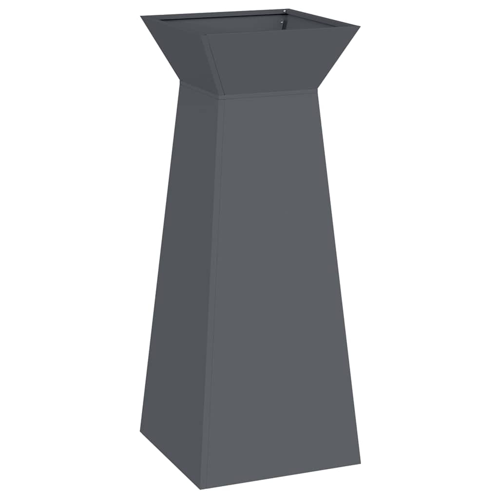 Jardinière pilier Vidaxx anthracite 40 x 40 x 100 cm