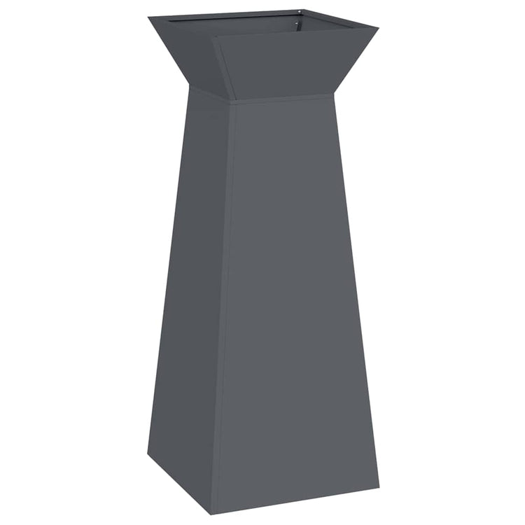Jardinière pilier Vidaxx anthracite 40 x 40 x 100 cm