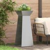 VidaXL jardinière pilier 2 pcs argent 40 x 40 x 100 cm