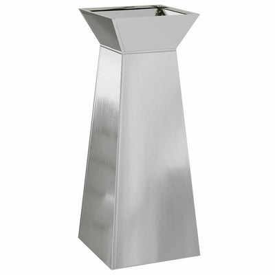 Jardinière pilier VidaXL argent 40 x 40 x 100 cm