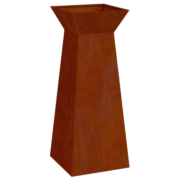 Jardinière pilier VidaXL argent 40 x 40 x 100 cm