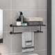 Vidaxx porte-serviettes noir 61 x 23 x 17 cm en acier inoxydable