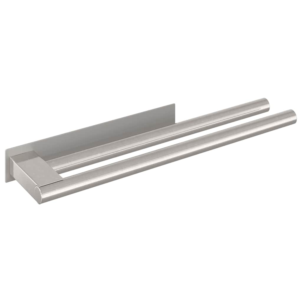 Vidaxx porte-serviettes argent 40 x 9 x 4 cm en acier inoxydable
