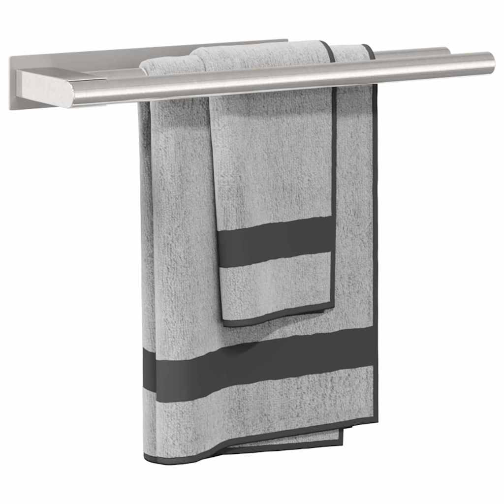 Vidaxx porte-serviettes argent 40 x 9 x 4 cm en acier inoxydable