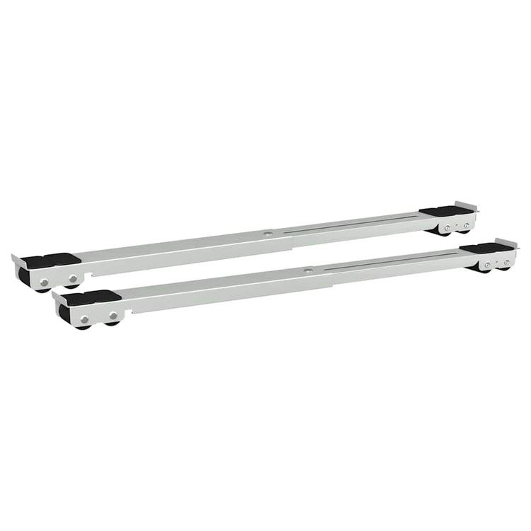 VidaXL base de machine à laver 2 pcs argent 72 x 5 x 4,5 cm acier inoxydable