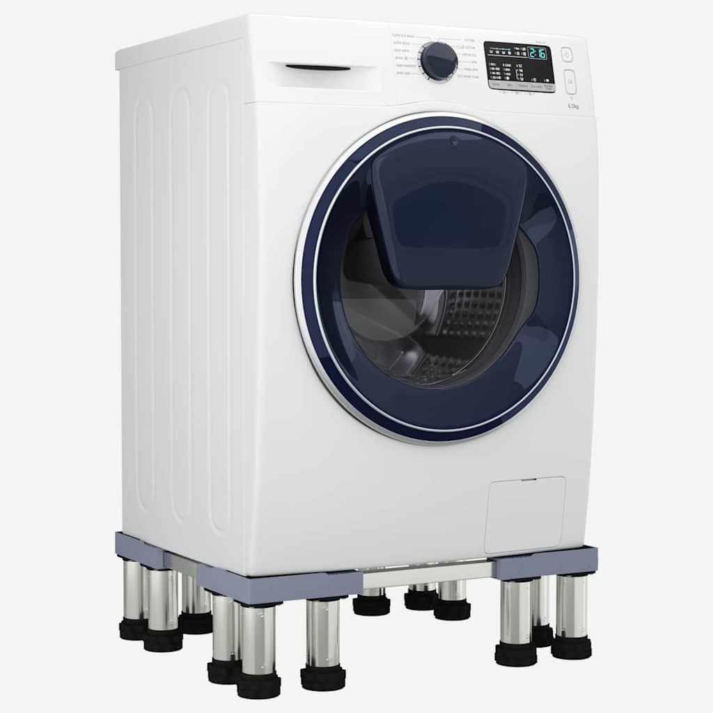 Vidaxx socle pour machine à laver gris 67 x 67 x 21,5 cm acier inoxydable