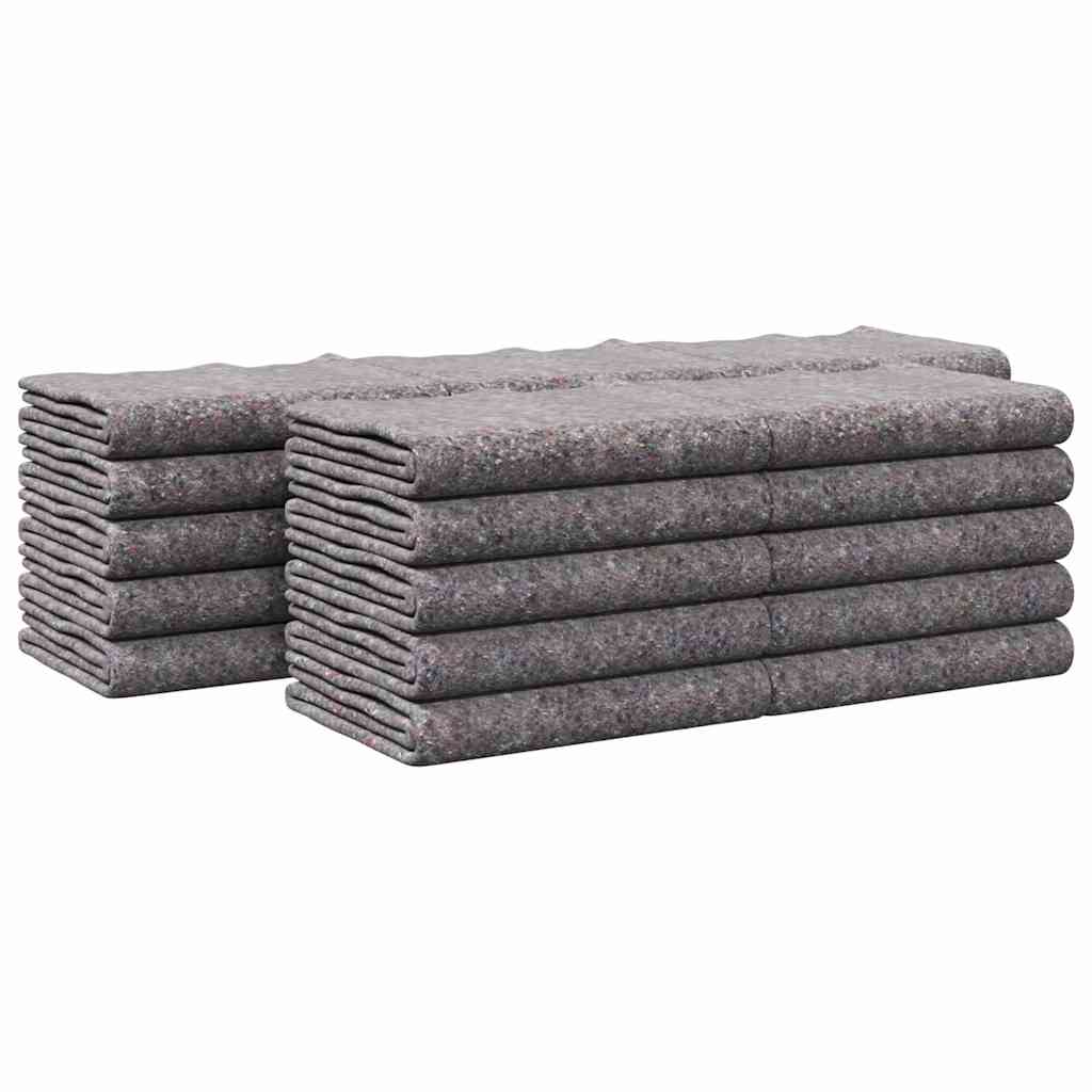 Vidaxx couvertures de déménagement 25 pcs tissu gris 150 x 200 cm