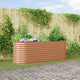 Vidaxx lit surélevé marron 240 x 80 x 81 cm acier