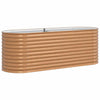 Vidaxx lit surélevé marron 240 x 80 x 81 cm acier