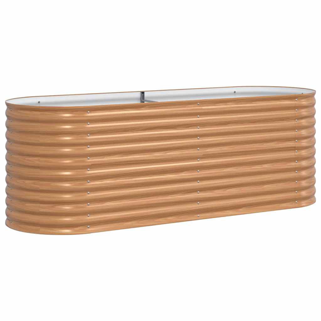 Vidaxx lit surélevé marron 240 x 80 x 81 cm acier