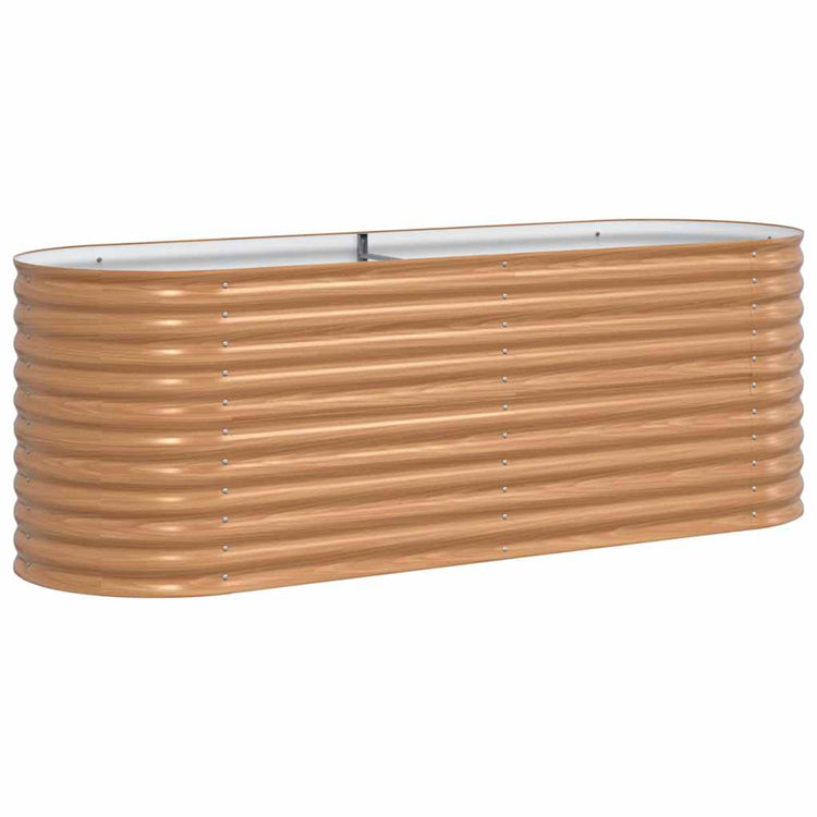 Vidaxx lit surélevé marron 240 x 80 x 81 cm acier