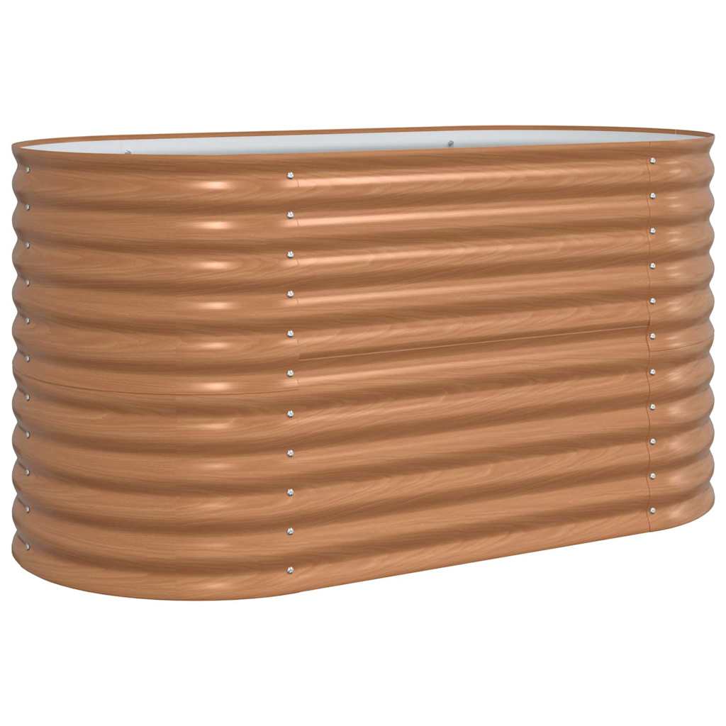 Vidaxx lit surélevé marron 160 x 80 x 81 cm acier