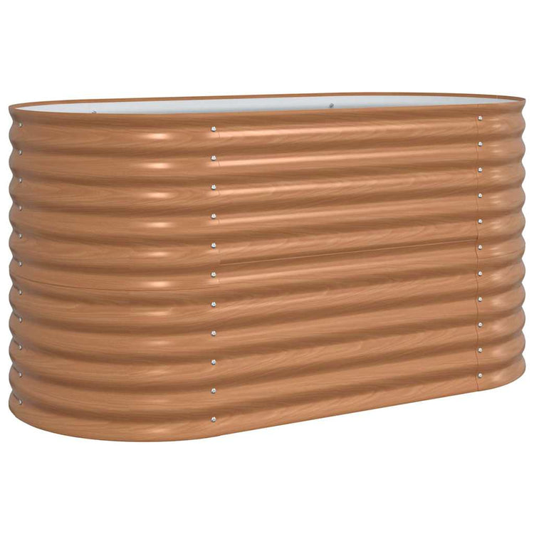 Vidaxx lit surélevé marron 160 x 80 x 81 cm acier
