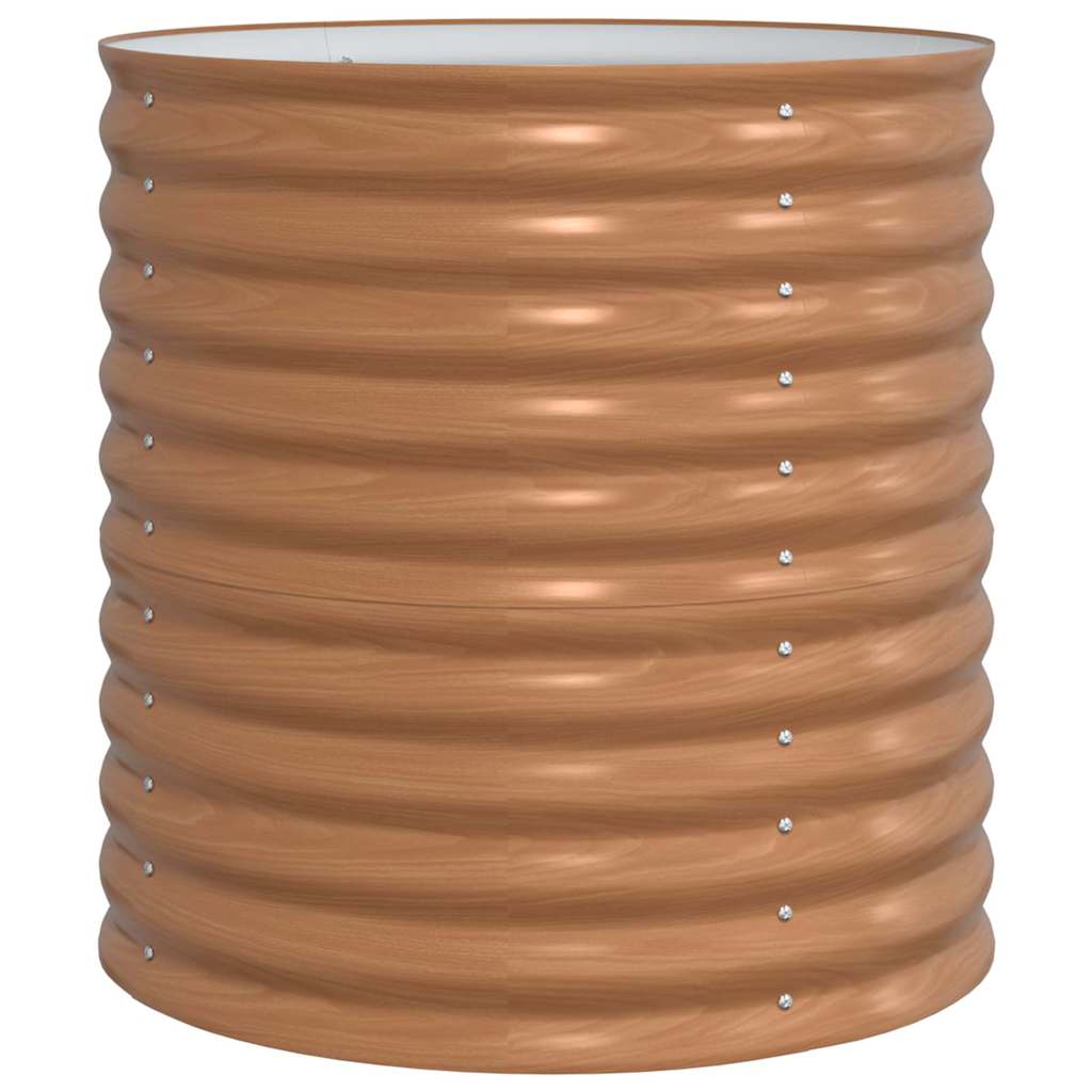 Vidaxx lit surélevé marron 80 x 80 x 81 cm acier