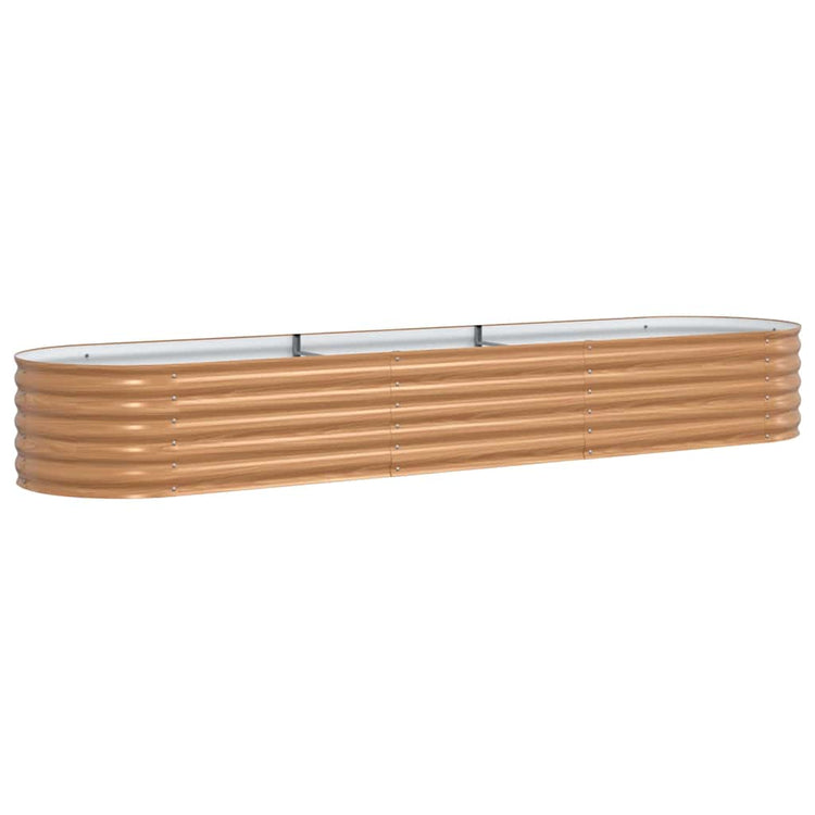 Vidaxx lit surélevé marron 320 x 80 x 44 cm acier