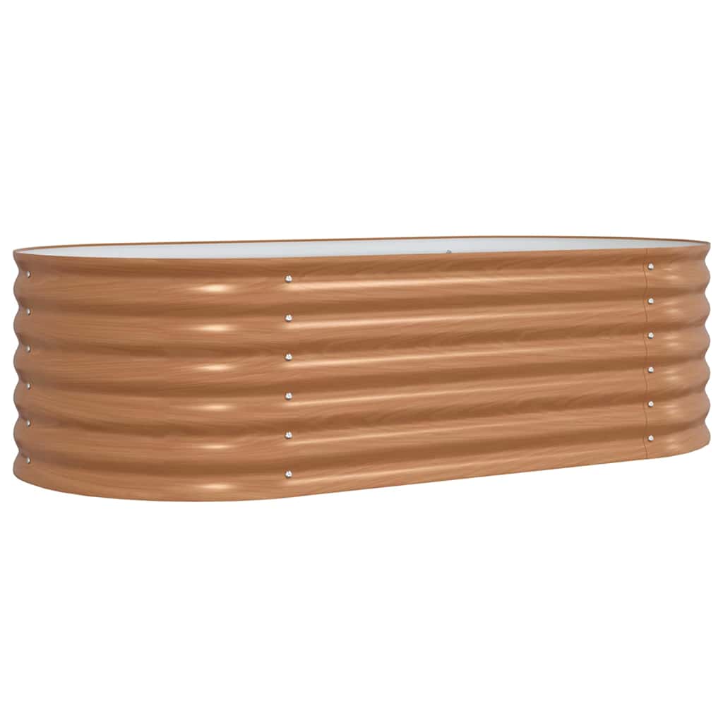 Vidaxx lit surélevé marron 160 x 80 x 44 cm acier